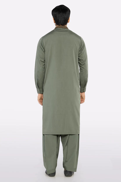 Green Wash & Wear Shalwar Kameez