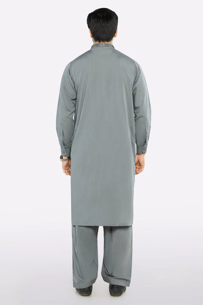Light Grey Wash & Wear Shalwar Kameez