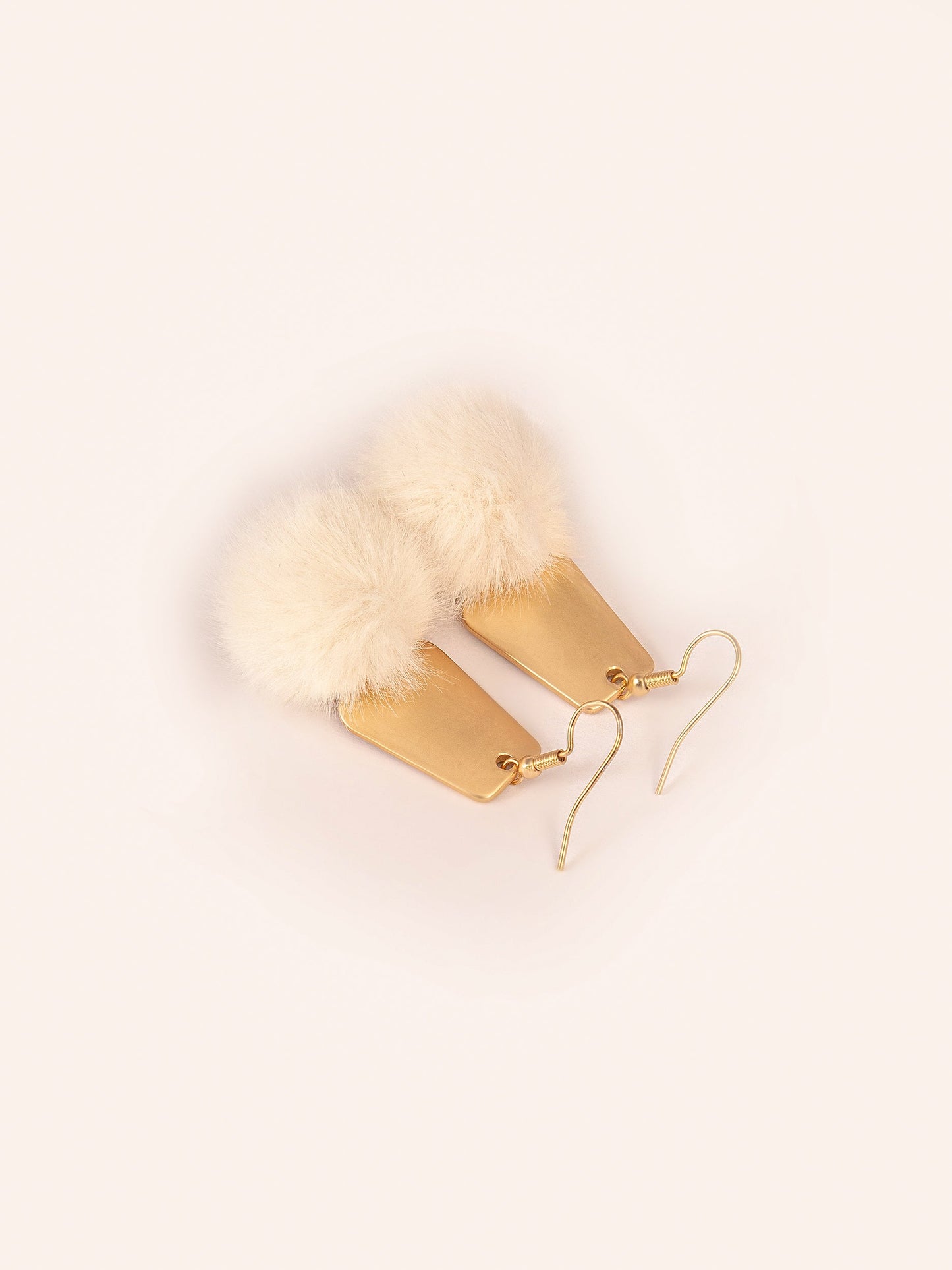 Pompom Drop Earrings