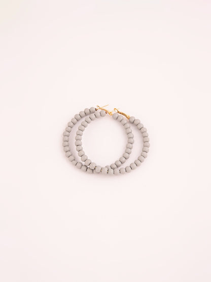 Beaded Hoop Earrings