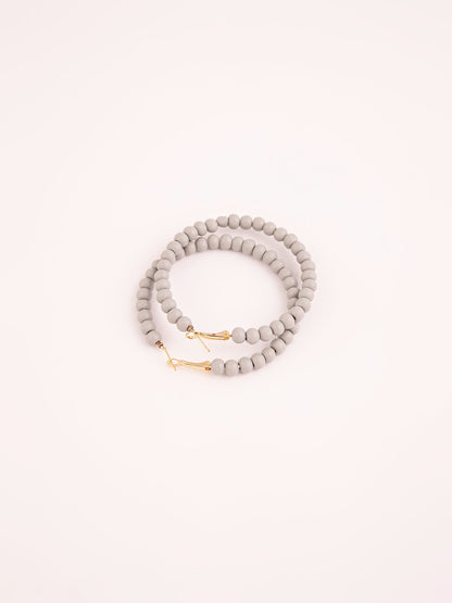Beaded Hoop Earrings