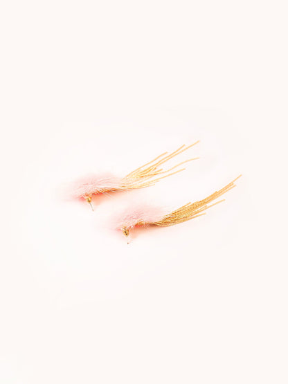 Pompom Dangling Earrings