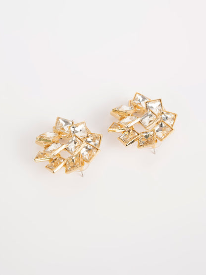 Spiral Stoned Earrings