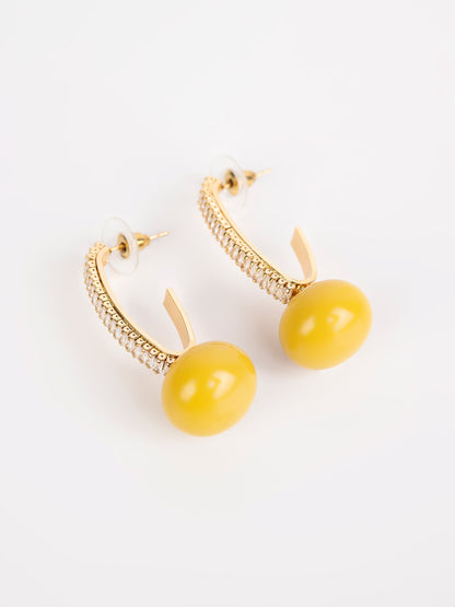 Embellished Pearl Earrings