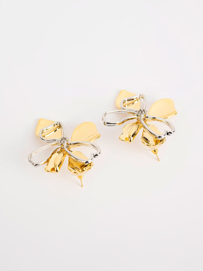 Abstract Floral Earrings