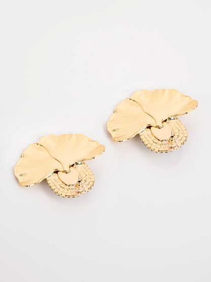 Embellished Floral Earrings