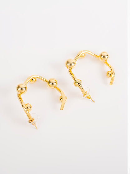 Gold Half Hoops