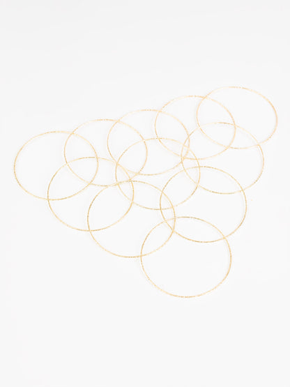 Minimal Gold Bangles