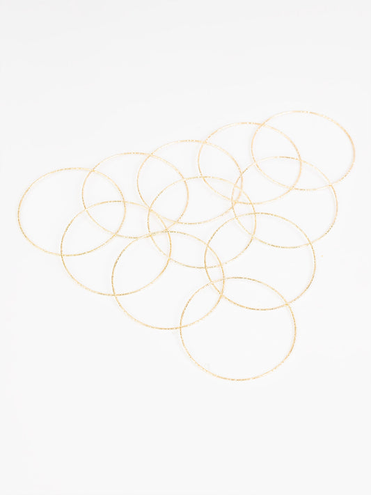 Minimal Gold Bangles