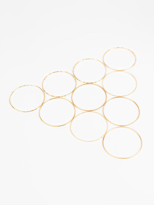 Antique Gold Bangle Set