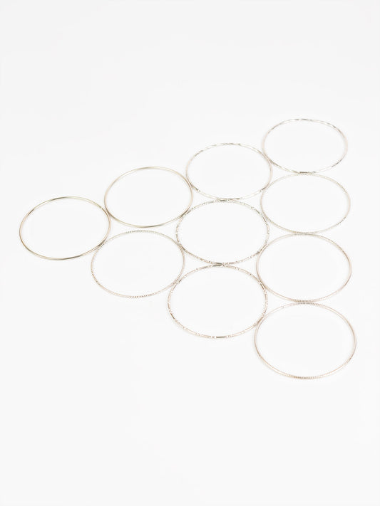 Antique Silver Bangle Set
