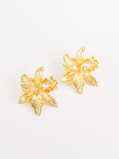 Textured Flower Earrings