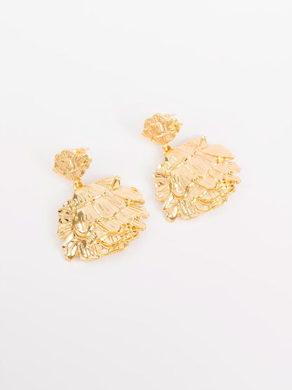 Hammered Drop Earrings