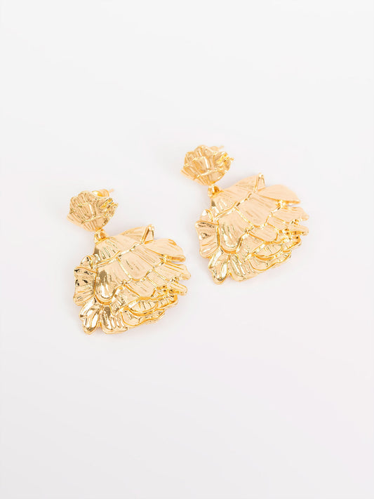 Hammered Drop Earrings
