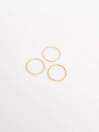 Chunky Stone Ring Set