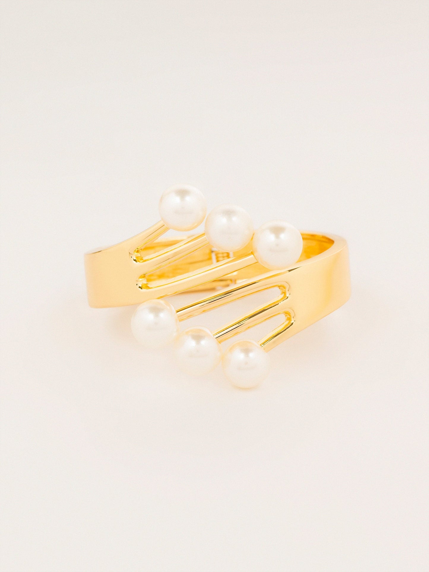 Pearl Fan Cuff Bracelet