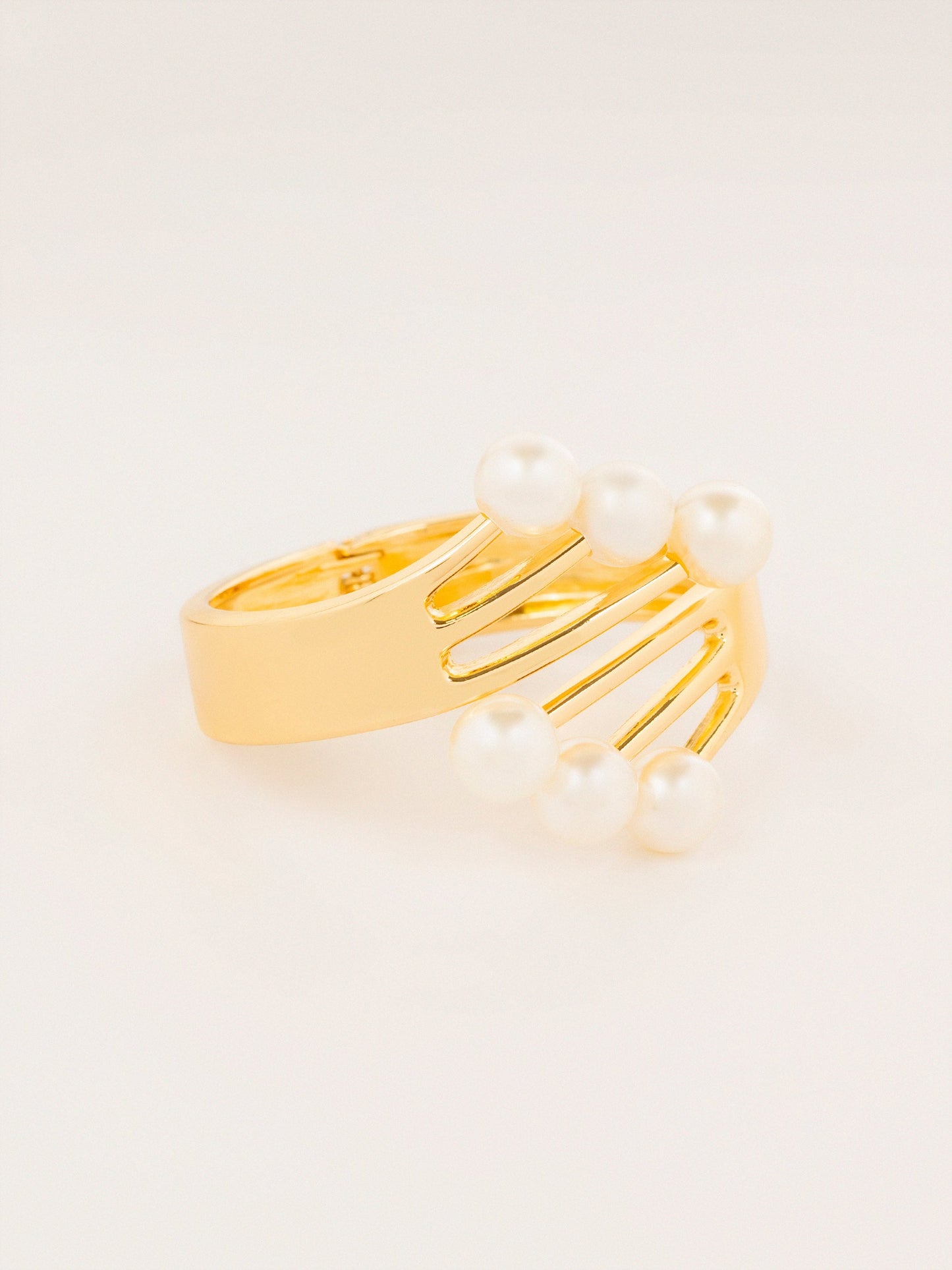 Pearl Fan Cuff Bracelet