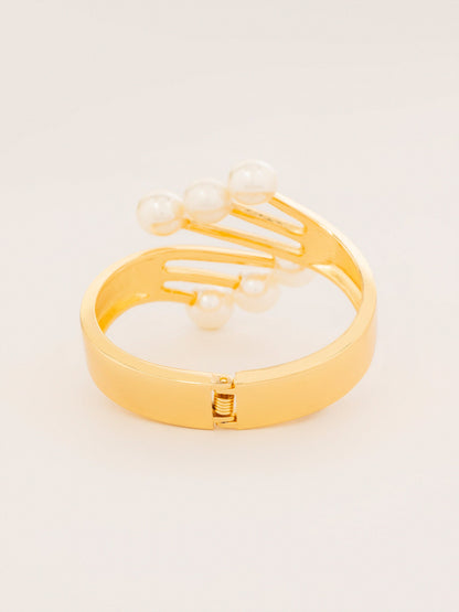 Pearl Fan Cuff Bracelet