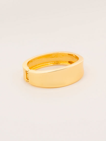 Sleek Wide Cuff Bracelet