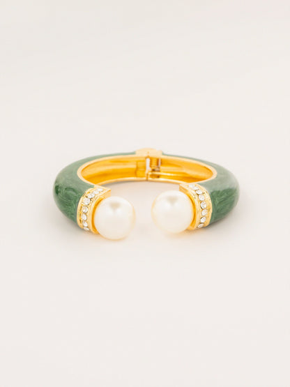 Enamel Pearl Bracelet