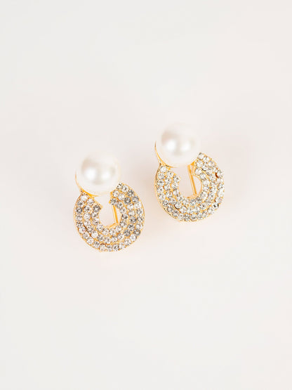 Crystal Pearl Stud
