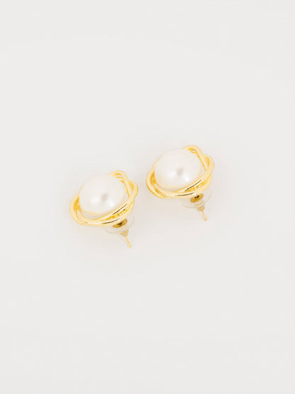 Floral Pearl stud Earrings