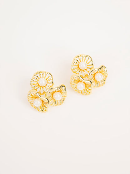 Floral Pearl Earrings