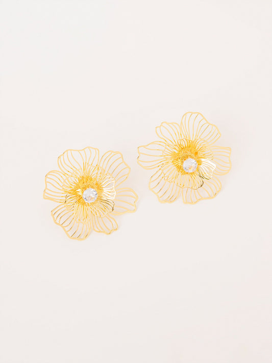Floral Wire Earrings