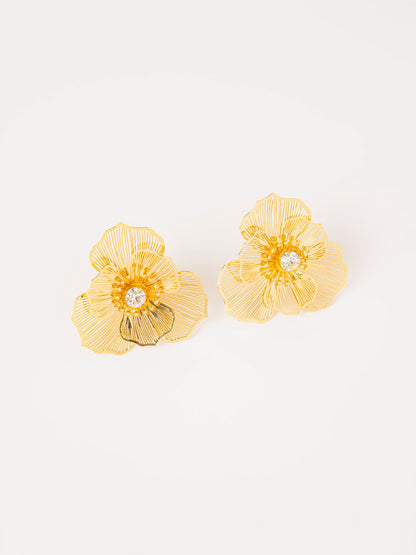 Wire Flower Earrings