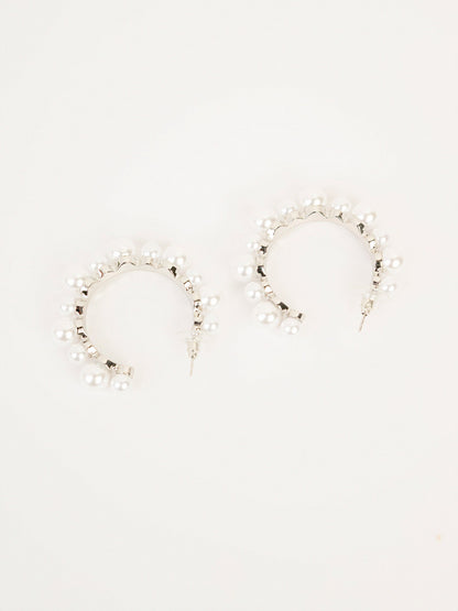 Pearl Hoop Earrings