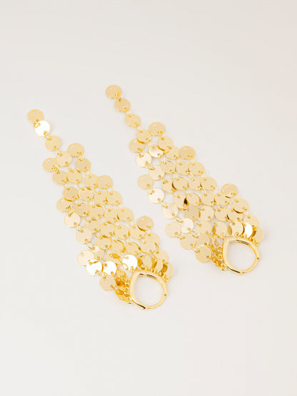 Disc Fringe Earrings