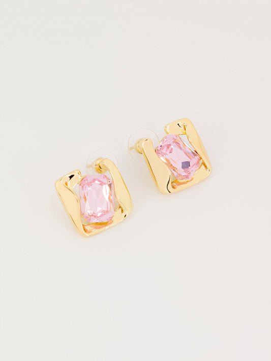 Stone Stud Earrings