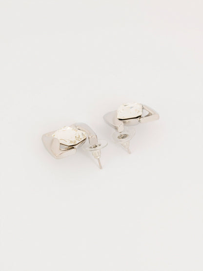 Stone Stud Earrings