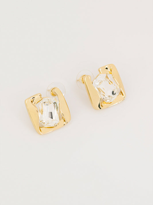 Stone Stud Earrings