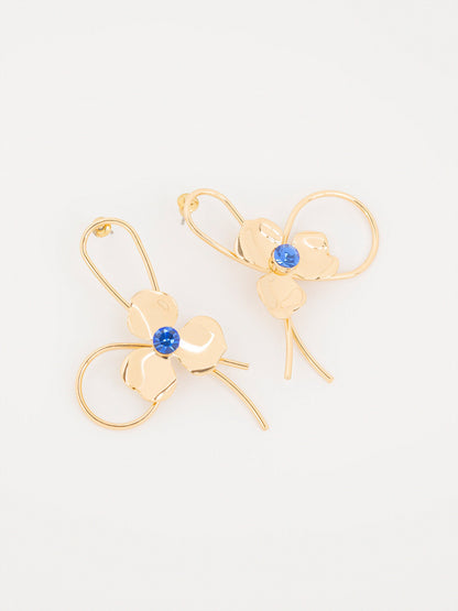 Floral Loop Earrings