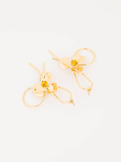 Floral Loop Earrings