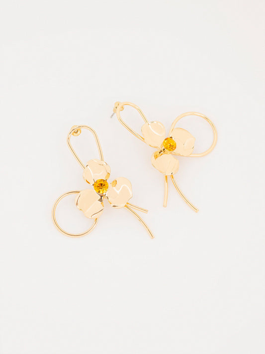 Floral Loop Earrings