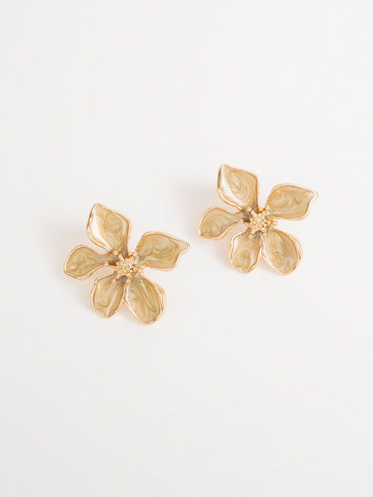 Petal Enamel Earrings