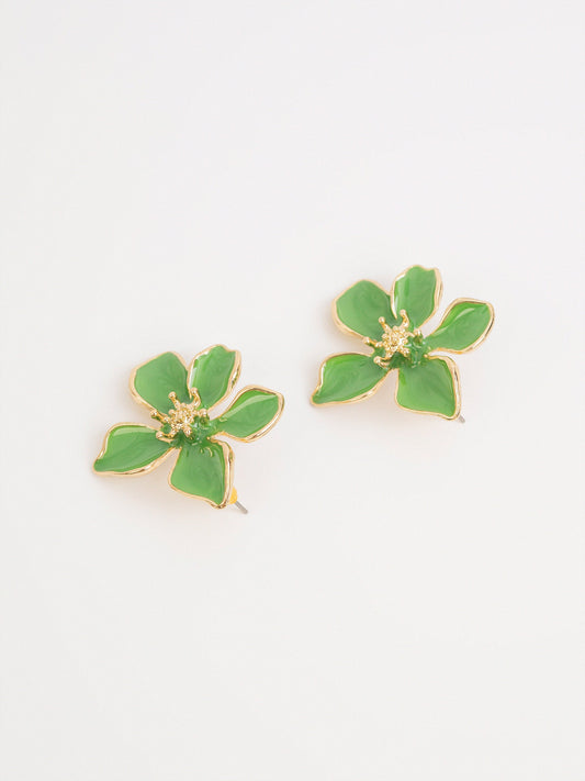 Petal Enamel Earrings