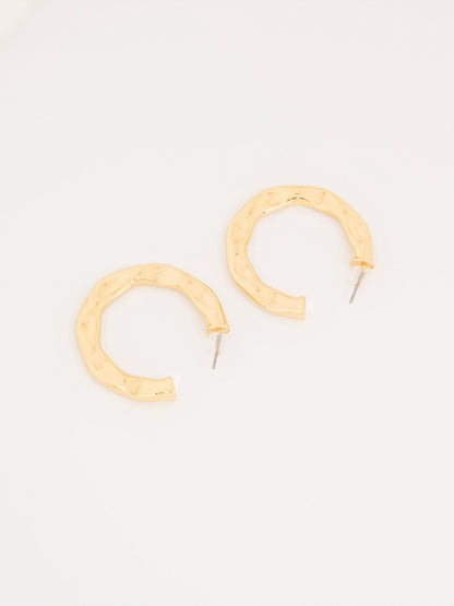 Textured Hoop Earrings