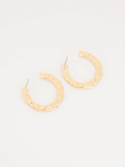 Textured Hoop Earrings