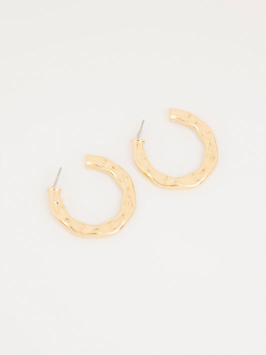 Textured Hoop Earrings
