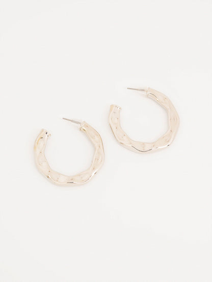 Textured Hoop Earrings