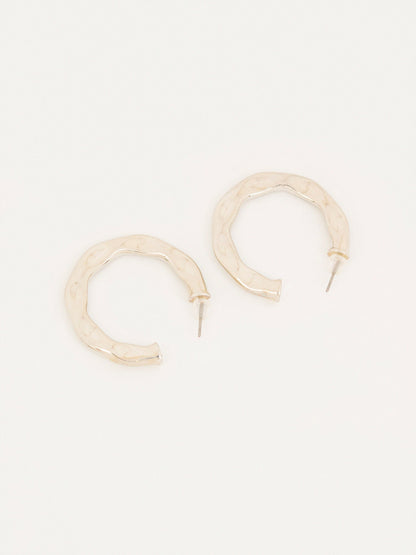 Textured Hoop Earrings
