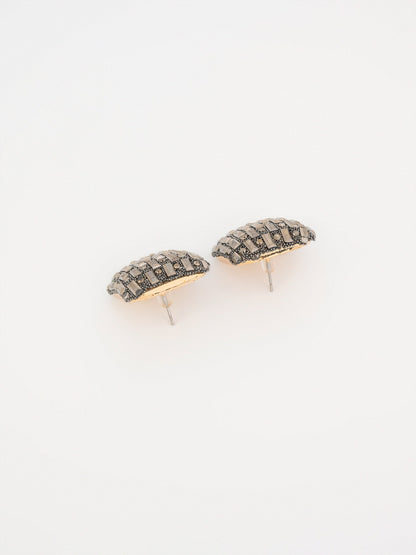 Embellished Squre Stud Earrings