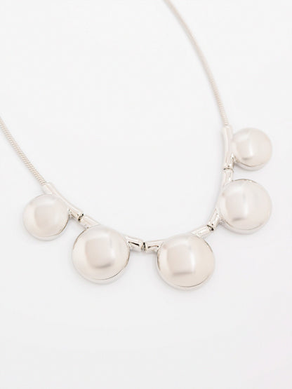 Sleek Disc Necklace