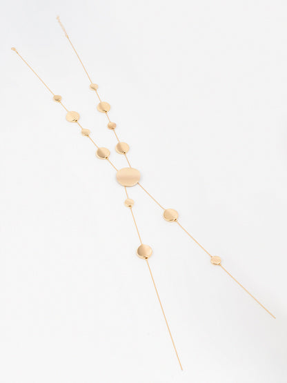 Geometric Disc Necklace