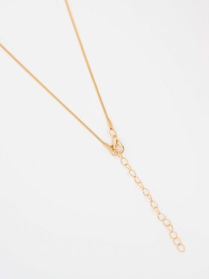 Geometric Disc Necklace