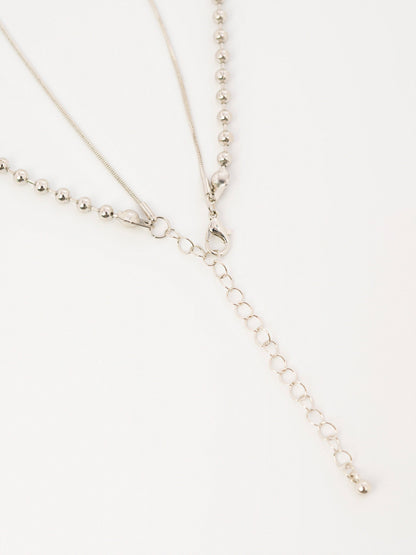 Disc Pearl Pendant Necklace