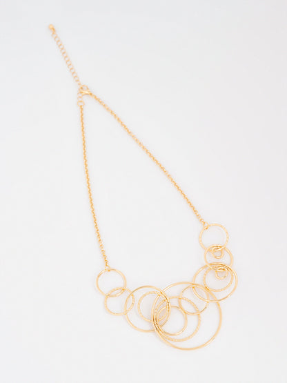 Multi-Circle Pendant Necklace